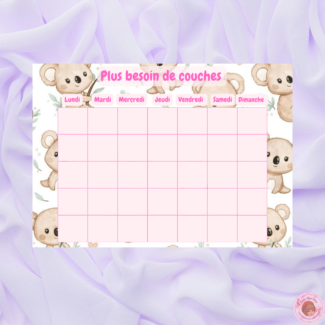 Plus besoin de couches