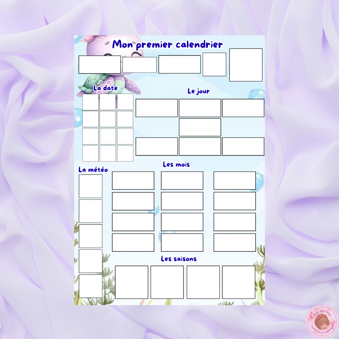 Mon premier calendrier