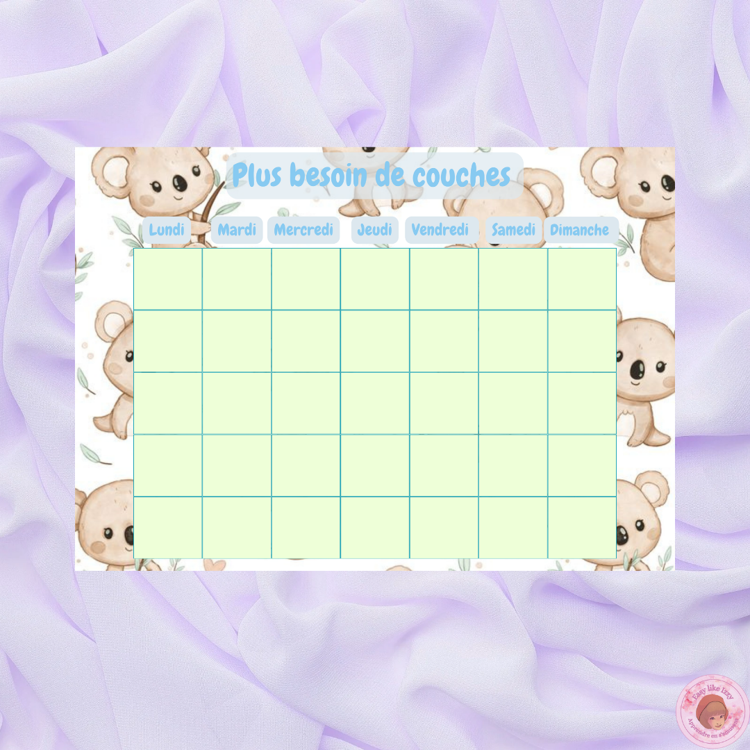 Plus besoin de couches