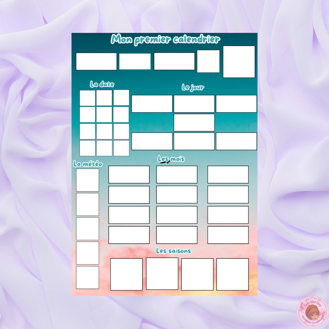 Mon premier calendrier