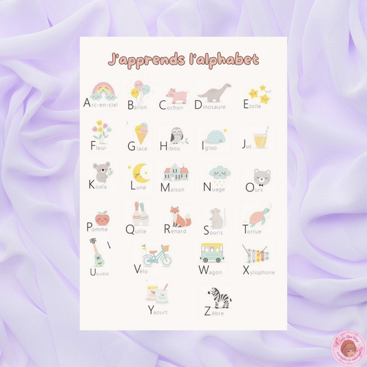 🔤 Affiche alphabet illustré