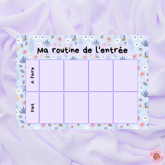 Routine de l'entrée
