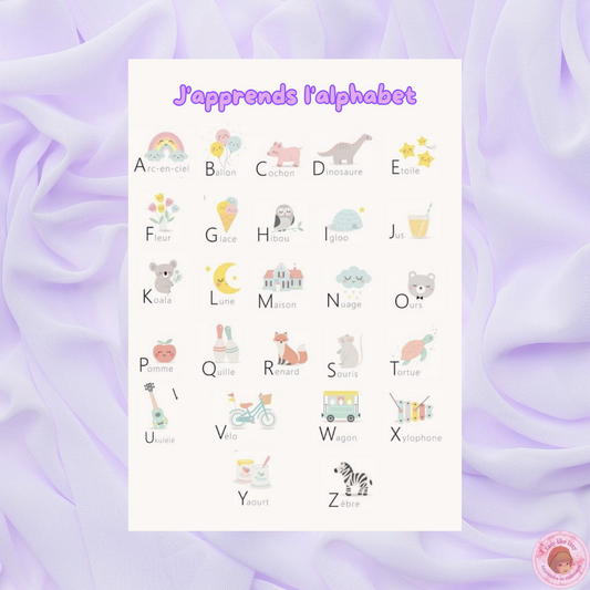 🔤 Affiche alphabet illustré